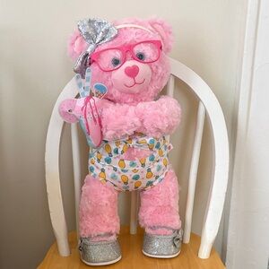 Build-A-Bear Pink Plush with Silver Sparkle